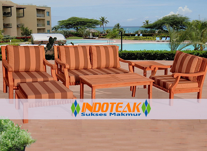 Sofa teak outdoor furniture - deep seating patio furniture