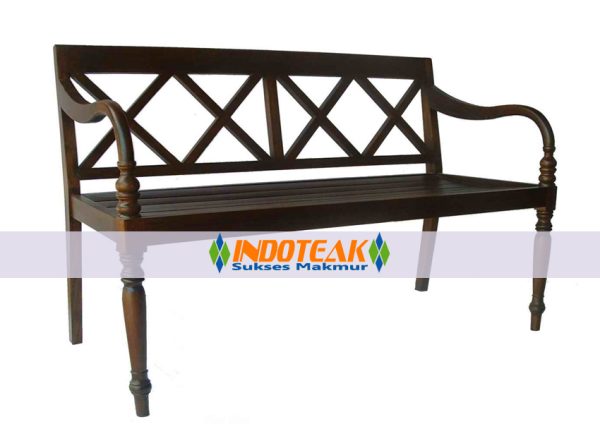 Colonial Classic Bench Cross Back 120CM