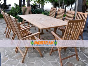 Rectangular Table Sets Reclinning Chairs for 10 People