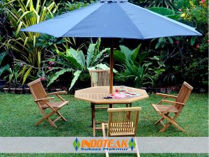 Melvio Furniture SetsOctagonal Folding Table And Folding Chairs